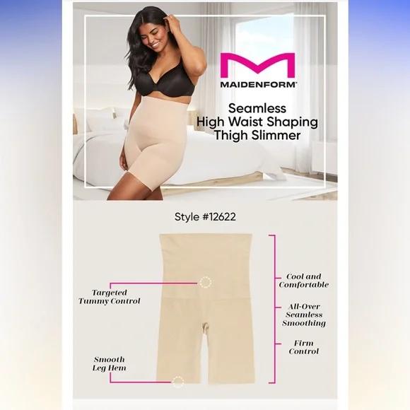 Maidenform High-Waist Thigh Slimmer - Picture 11 of 12